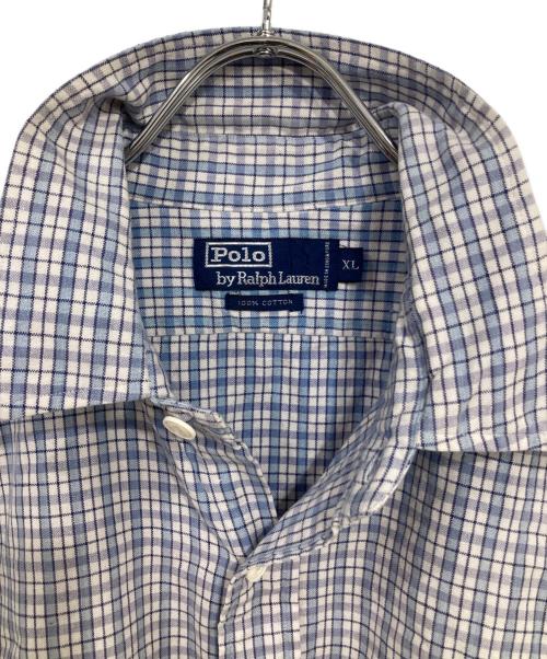 POLO RALPH LAUREN（ポロ・ラルフローレン）POLO RALPH LAUREN (ポロ・ラルフローレン) チェックシャツ ブルー サイズ:XLの古着・服飾アイテム