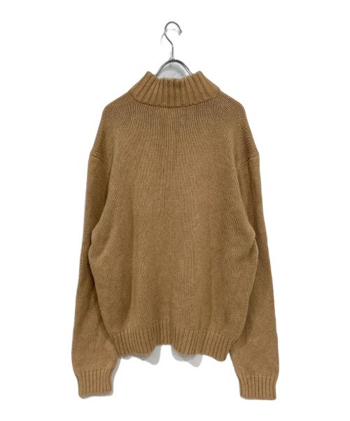 POLO RALPH LAUREN（ポロ・ラルフローレン）POLO RALPH LAUREN (ポロ・ラルフローレン) ハーフジップニット ベージュ サイズ:XXLの古着・服飾アイテム