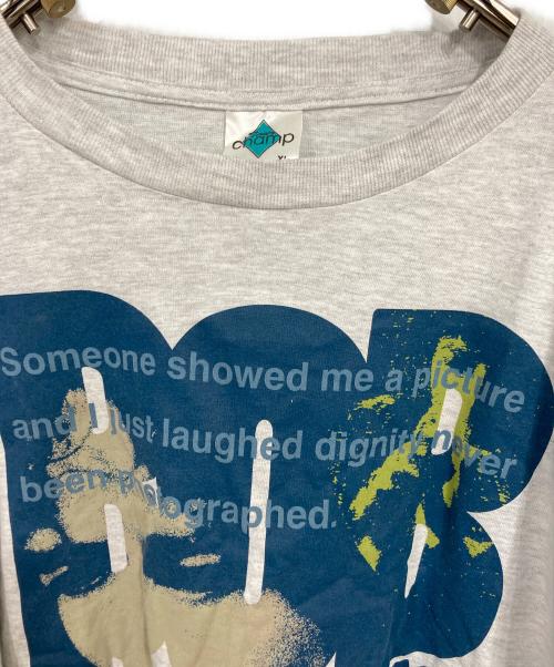 champ（チャンプ）CHAMP (チャンプ) プリントTシャツ グレー サイズ:XLの古着・服飾アイテム