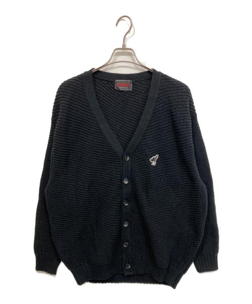 GANGSTERVILLE（ギャングスタービル）GANGSTERVILLE (ギャングスタービル) HELL CAT KNIT CARDIGAN ブラック サイズ:XLの古着・服飾アイテム