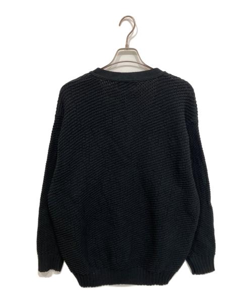 GANGSTERVILLE（ギャングスタービル）GANGSTERVILLE (ギャングスタービル) HELL CAT KNIT CARDIGAN ブラック サイズ:XLの古着・服飾アイテム