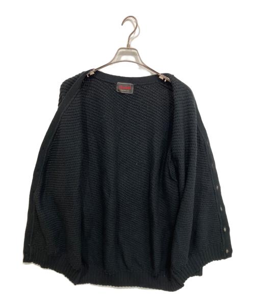 GANGSTERVILLE（ギャングスタービル）GANGSTERVILLE (ギャングスタービル) HELL CAT KNIT CARDIGAN ブラック サイズ:XLの古着・服飾アイテム