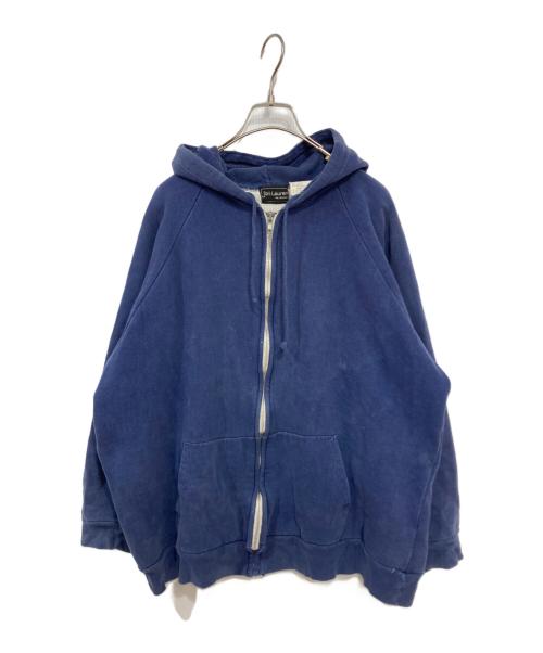 Jon Lauren（ー）jon lauren (ー) 裏サーマルジップパーカー ネイビー サイズ:2XLの古着・服飾アイテム