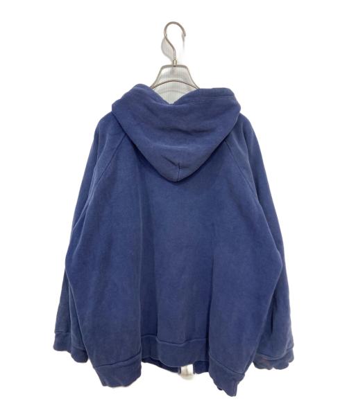 Jon Lauren（ー）jon lauren (ー) 裏サーマルジップパーカー ネイビー サイズ:2XLの古着・服飾アイテム