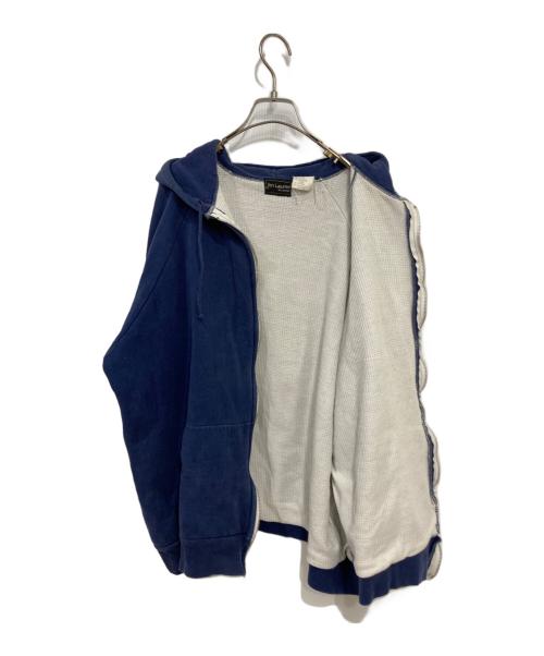Jon Lauren（ー）jon lauren (ー) 裏サーマルジップパーカー ネイビー サイズ:2XLの古着・服飾アイテム