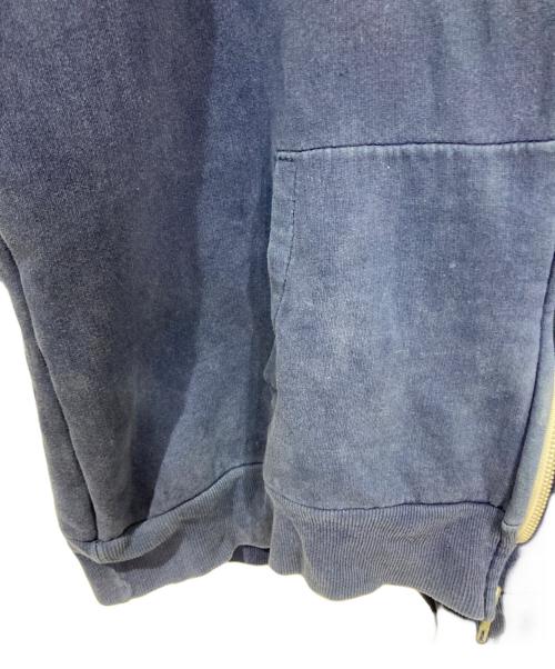 Jon Lauren（ー）jon lauren (ー) 裏サーマルジップパーカー ネイビー サイズ:2XLの古着・服飾アイテム