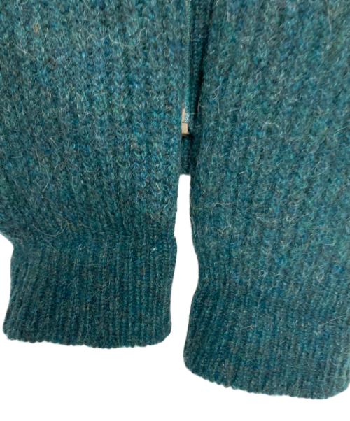 L.L.Bean（エルエルビーン）L.L.Bean (エルエルビーン) ジップアップニット グリーン サイズ:Ｌの古着・服飾アイテム