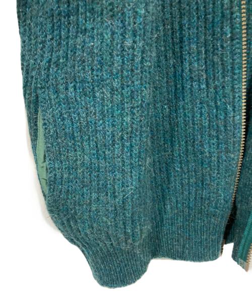 L.L.Bean（エルエルビーン）L.L.Bean (エルエルビーン) ジップアップニット グリーン サイズ:Ｌの古着・服飾アイテム
