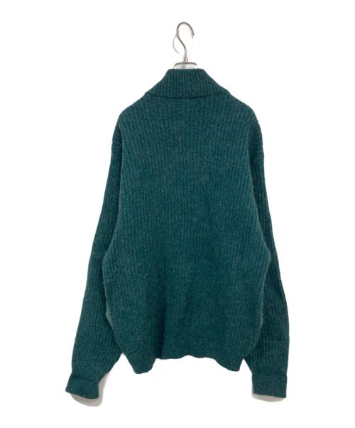 L.L.Bean（エルエルビーン）L.L.Bean (エルエルビーン) ジップアップニット グリーン サイズ:Ｌの古着・服飾アイテム