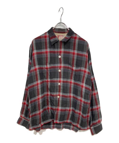 Mac Phergus（マックフェルガス）mac phergus (マックフェルガス) チェックシャツ グレー サイズ:16 1/2の古着・服飾アイテム