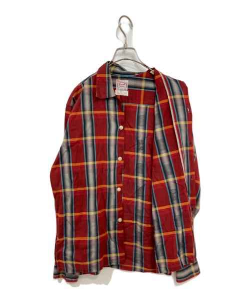 BRENT（ブレント）brent (ブレント) チェックシャツ レッド サイズ:15 1/2の古着・服飾アイテム