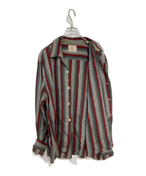 salmor（サルモル）salmor (サルモル) オープンカラーシャツ グレー サイズ:Ｌの古着・服飾アイテム