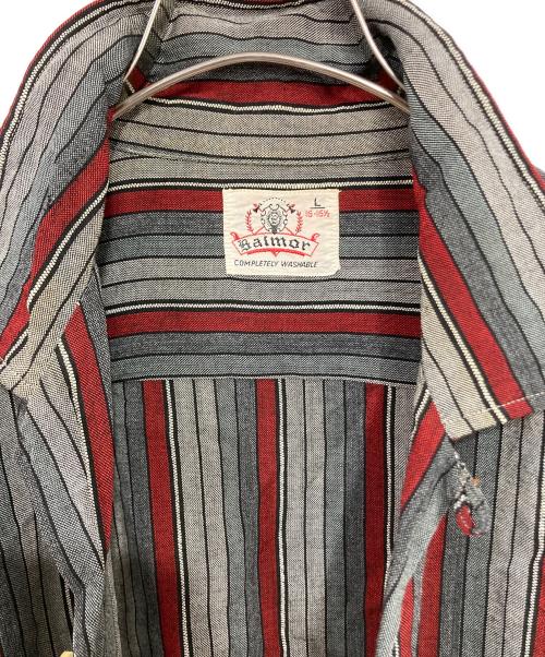 salmor（サルモル）salmor (サルモル) オープンカラーシャツ グレー サイズ:Ｌの古着・服飾アイテム