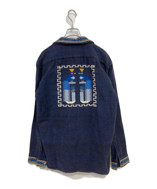 mayan modern（マイヤン・モダン）mayan modern (マイヤン・モダン) オープンカラーシャツ ネイビー サイズ:不明の古着・服飾アイテム