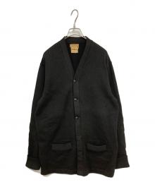 hl whiting co.（エイチ・エル・ホワイティング・カンパニー）の古着「ウールニットカーディガン」｜ブラック
