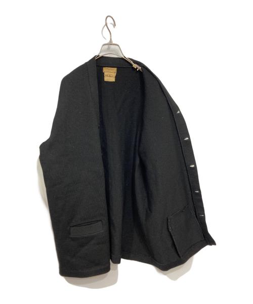 hl whiting co.（エイチ・エル・ホワイティング・カンパニー）hl whiting co. (エイチ・エル・ホワイティング・カンパニー) ウールニットカーディガン ブラック サイズ:不明の古着・服飾アイテム