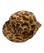 HUMAN MADEヒューマンメイド）の古着「DUUCK CAMO BUCKET HAT」｜ブラウン