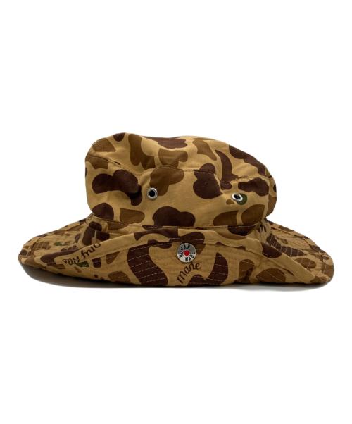 HUMAN MADE（ヒューマンメイド）HUMAN MADE (ヒューマンメイド) DUUCK CAMO BUCKET HAT ブラウン サイズ:Lの古着・服飾アイテム