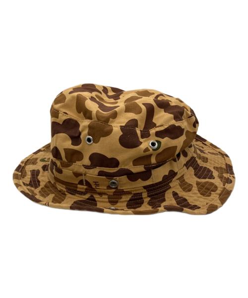 HUMAN MADE（ヒューマンメイド）HUMAN MADE (ヒューマンメイド) DUUCK CAMO BUCKET HAT ブラウン サイズ:Lの古着・服飾アイテム