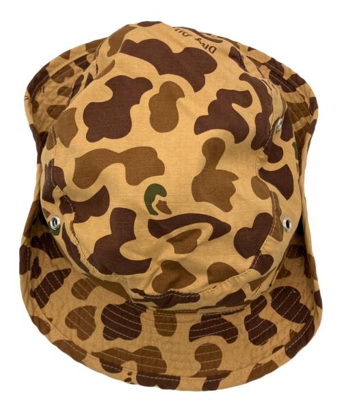 HUMAN MADE（ヒューマンメイド）HUMAN MADE (ヒューマンメイド) DUUCK CAMO BUCKET HAT ブラウン サイズ:Lの古着・服飾アイテム