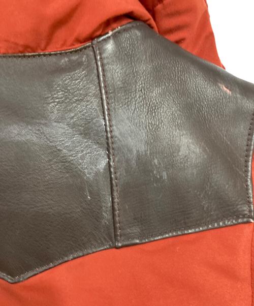 REMINGTON WEST（レミントン ウエスト）REMINGTON WEST (レミントン ウエスト) レザー切替ダウンベスト ブラウン サイズ:38の古着・服飾アイテム