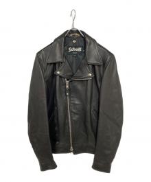 Schott（ショット）の古着「ダブルライダースジャケット」｜ブラック