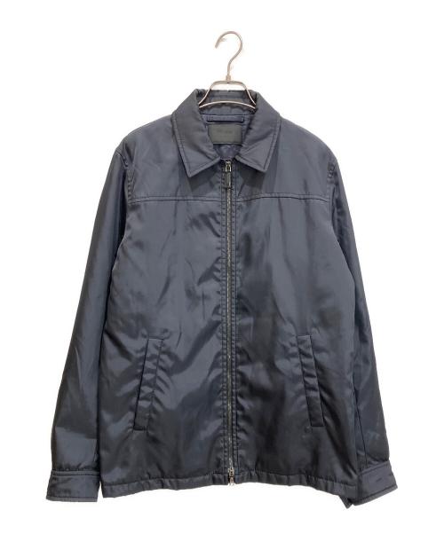 PRADA（プラダ）PRADA (プラダ) ナイロンブルゾン ネイビー サイズ:size44の古着・服飾アイテム