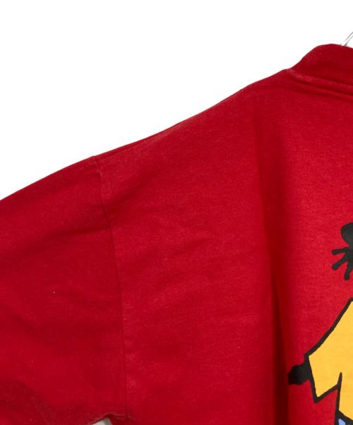 stussy（ステューシー）stussy (ステューシー) プリントTシャツ レッド サイズ:Mの古着・服飾アイテム