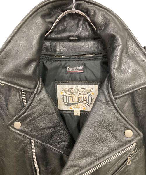 off road（オフロード）off road (オフロード) ライダースジャケット ブラック サイズ:Mの古着・服飾アイテム