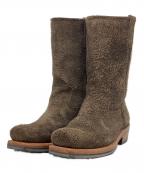 OUR LEGACYアワーレガシー）の古着「flat toe boots suede」｜オリーブ