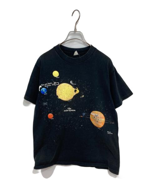 USED（ユーズド）USED (ユーズド) プリントTシャツ ブラック サイズ:Mの古着・服飾アイテム