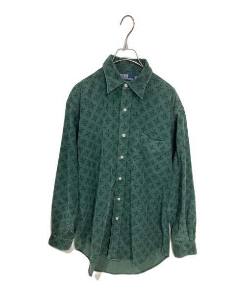 POLO RALPH LAUREN（ポロ・ラルフローレン）POLO RALPH LAUREN (ポロ・ラルフローレン) コーデュロイシャツ グリーン サイズ:SIZE3の古着・服飾アイテム