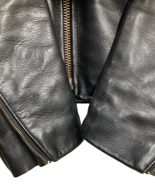 VANSON（バンソン）VANSON (バンソン) シングルレザージャケット ブラック サイズ:34の古着・服飾アイテム