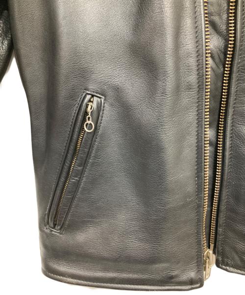 VANSON（バンソン）VANSON (バンソン) シングルレザージャケット ブラック サイズ:34の古着・服飾アイテム