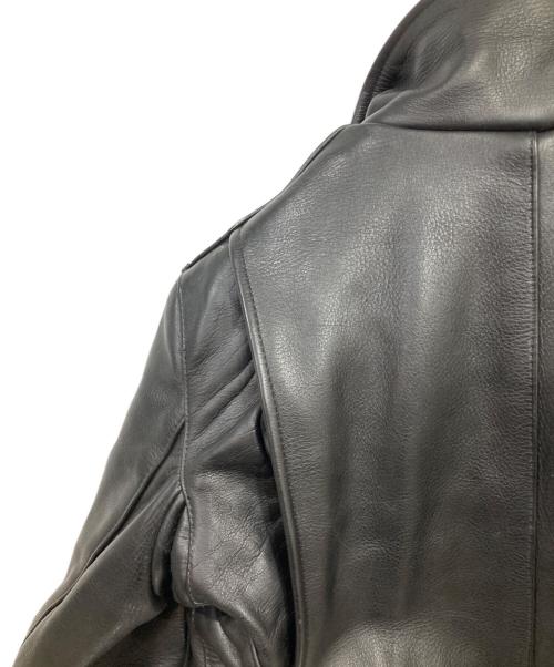 VANSON（バンソン）VANSON (バンソン) シングルレザージャケット ブラック サイズ:34の古着・服飾アイテム