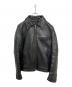 VANSON（バンソン）の古着「シングルレザージャケット」｜ブラック