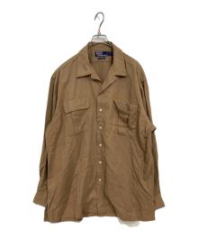 POLO RALPH LAUREN（ポロ・ラルフローレン）の古着「オープンカラーシャツ」｜ブラウン