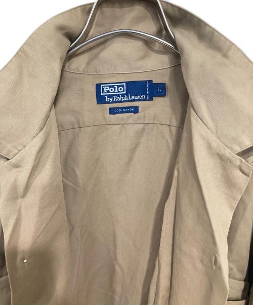 POLO RALPH LAUREN（ポロ・ラルフローレン）POLO RALPH LAUREN (ポロ・ラルフローレン) オープンカラーシャツ ブラウン サイズ:Ｌの古着・服飾アイテム