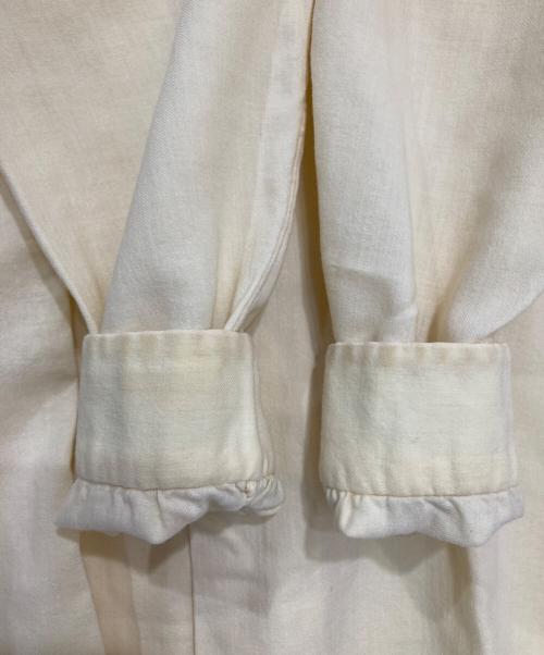 Viyella（ヴァイエラ）Viyella (ヴァイエラ) ウールオープンカラーシャツ イエロー サイズ:Mの古着・服飾アイテム