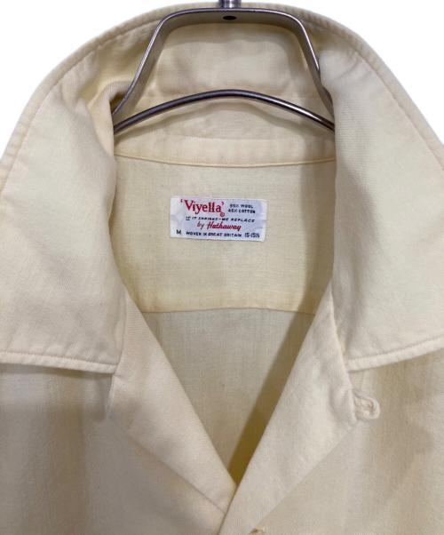 Viyella（ヴァイエラ）Viyella (ヴァイエラ) ウールオープンカラーシャツ イエロー サイズ:Mの古着・服飾アイテム