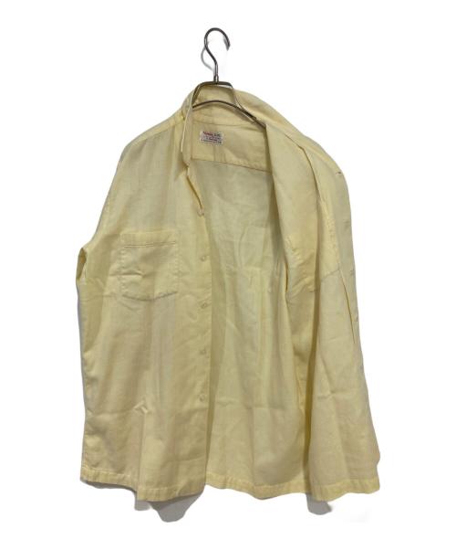 Viyella（ヴァイエラ）Viyella (ヴァイエラ) ウールオープンカラーシャツ イエロー サイズ:Mの古着・服飾アイテム