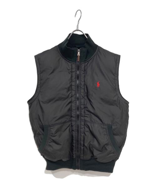 POLO RALPH LAUREN（ポロ・ラルフローレン）POLO RALPH LAUREN (ポロ・ラルフローレン) ダウンベスト ブラック サイズ:Mの古着・服飾アイテム
