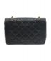 CHANEL (シャネル) マトラッセフラップチェーンショルダーバッグ ブラック×ゴールド マトラッセ 2399035：148000円
