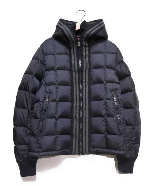 MONCLER（モンクレール）MONCLER (モンクレール) CANUTフーデッドダウンジャケット ネイビー サイズ:2の古着・服飾アイテム