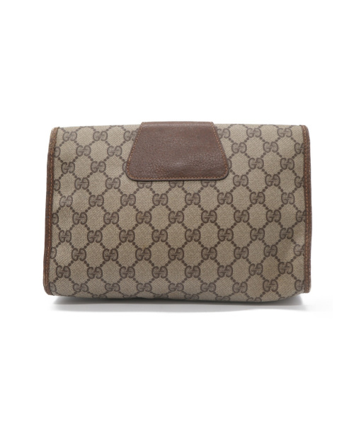 GUCCI（グッチ）GUCCI (グッチ) GGプラスシェリーラインクラッチバッグ ベージュ 156.01.030の古着・服飾アイテム
