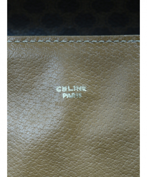 CELINE（セリーヌ）CELINE (セリーヌ) マカダム柄フラップボストンバッグ ブラウン マカダム JMB12の古着・服飾アイテム