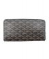 GOYARD (ゴヤール) ジップGM/ラウンドジップウォレット ブラック：118000円