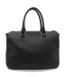PRADA (プラダ) VITELLO PHENIX レザーハンドバッグ ブラック：49800円