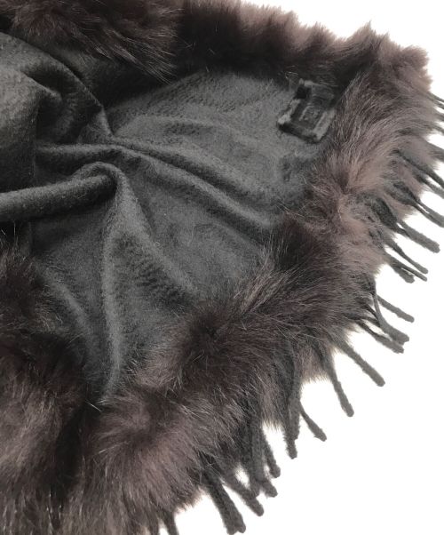 FENDI（フェンディ）FENDI (フェンディ) カシミヤファーマフラー ブラックの古着・服飾アイテム