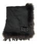 FENDI（フェンディ）の古着「カシミヤファーマフラー」｜ブラック